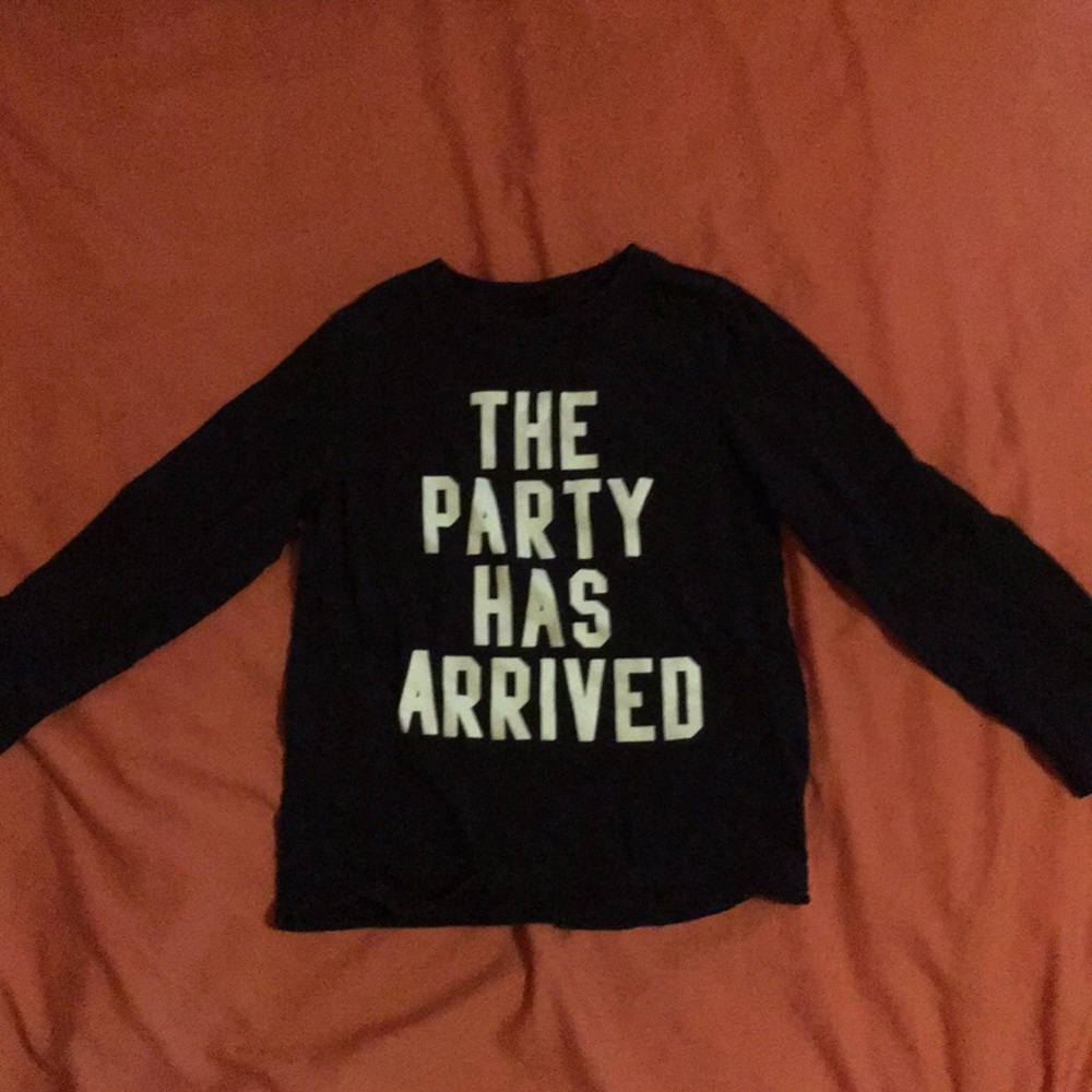 The party has arrived boys shirt